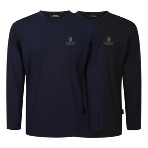 블랙야크 올시즌 기능성 속건 B에어로쿨맥스 드라이 2종 라운드 긴팔티(블랙+네이비)