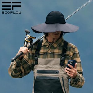 에코플로우 파워햇 태양광 충전 캠핑모자 낚시 캠핑 USB C타입
