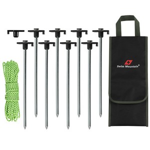 스위스마운틴 단조팩 8p + 보관용 파우치 + 스트링 10m + 교체용 헤드