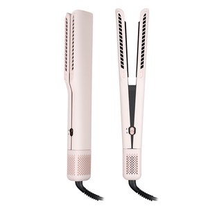 휴브론 에어스트레이트너 헤어스타일러 에어스트레이트 전문가용 스트레이트너 매직기 에어브러쉬, 에어스트레이트너 베이비핑크