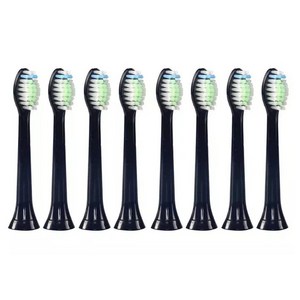 필립스 전용 전동칫솔 호환리필모 HX6721 HX6722 HX6730 호환 칫솔모 (블랙), 8개, 필립스 (블랙)