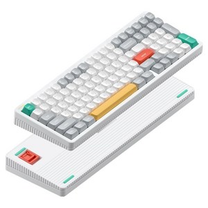 누피 한영 각인 유무선 기계식 키보드, 저소음맥스블러시축, Halo96 V2 IO, 아이오닉 화이트
