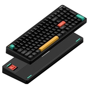 누피 한영 각인 유무선 기계식 키보드, 맥스적축, Halo96 V2 IO, 옵시디언 블랙