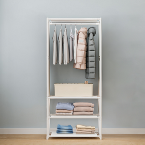 타엔피카 무볼트 철제 옷걸이 행거, 퓨어화이트