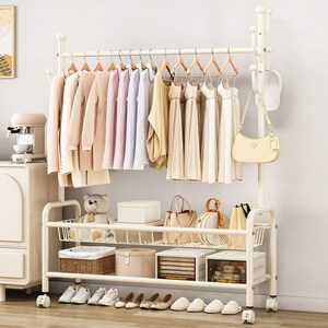 Kipnos 행거 이동식행거 스탠드 옷걸이행거 이동식 튼튼한행거 스탠드행거 철제 다용도, 화이트