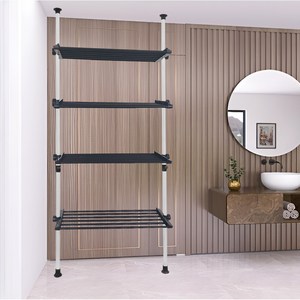 가화홈시스 폭조절 대용량 4단 선반 행거 3LB2040