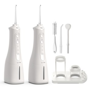 오르테 워터밸런스 UV 구강세정기 1+1 휴대용 물치실 치아 치간 세척 물양치 물칫솔 세정기 거치대 거치대포함, 본품1P,거치대2P,기본노즐2P,청소솔2P,혀클리너2P, 본품1P