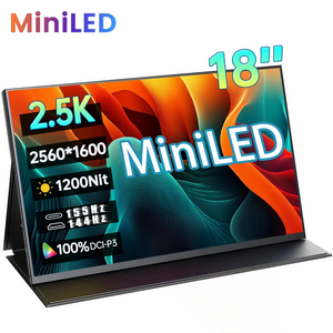 퀘이사 Mini LED 18인치 2.5K 155Hz 10bit 포터블 모니터, 46.7cm, MiniLed 블랙
