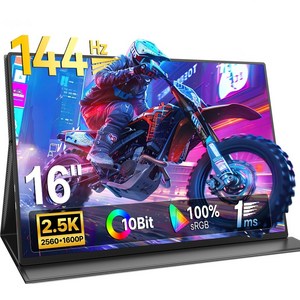 ZETYPE 144Hz QHD 2.5K 포터블 모니터 16'' 게임용 DEX 초경량 휴대용 모니터, M156E15, 40.64cm