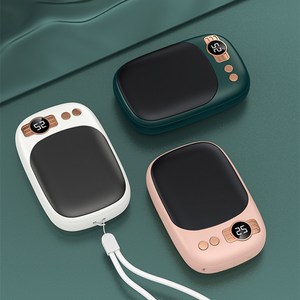 미라클게이밍 스마트 충전식 10000mAh 손난로 보조배터리, 그린+핑크+화이트, MG-PW-01