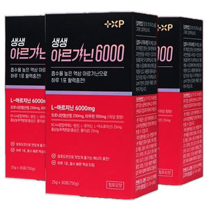 고함량 아르기닌 6000 활력 게이지 리부트 높이는 액상 스틱, 90개, 1회분