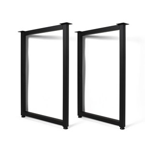 두일기업 철제 사각 가구다리 700x440mm 블랙 2개, 2개, 블랙