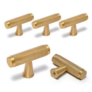 황동T엠보싱 1구 가구손잡이 골드 5개 싱크대 신발장 서랍장 장식장 장농 엔틱 황동 골드, 5개