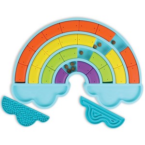 브라이트킨즈 강아지 노즈워크 장난감 레인보우 퍼즐 LER9433, 1개, 혼합