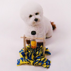 부르독 강아지용 뱅뱅이 + 코매트 DIY 노즈워크 장난감 세트 보급 소형