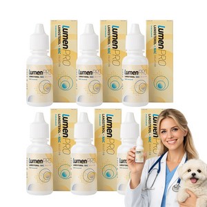 강아지 눈 영양제 백내장 관리 FDA 안전성 입증 성분 미국 직배송 루멘프로, 6개, 10ml