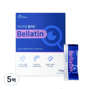 닥터카엘 벨라틴 강아지 영양제 고함량, 5팩, 눈물개선/눈건강, 40정