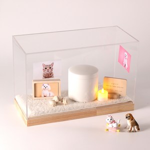 강아지 고양이 추모함 반려견 유골함 아크릴케이스 메모리얼스톤 보관함