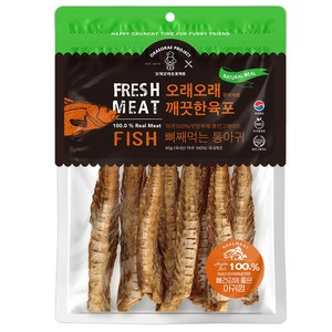 반려동물 동결건조 수제 보양간식 저염 아귀 육포 60g, 1개, 60g, 통아귀 육포