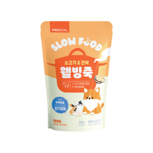 웰빙죽_소고기&전복, 혼합맛(소고기/전복), 120g, 1개