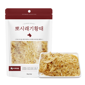 국내제작 뽀시래기 황태 사료 토핑 피로회복 해독작용에 좋은 반려동물전용 강아지 수제간식