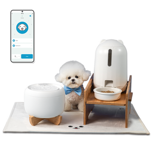 페키움 강아지 고양이 풀패키지 급수기 정수기 어플 스마트 급식기, 1세트, 화이트, PSF-20