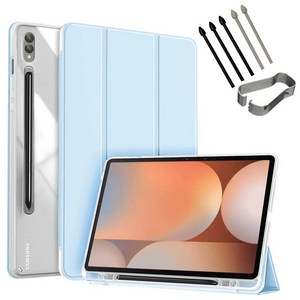 갤럭시탭S10 플러스 울트라 호환 클리어 투명 북커버 케이스 S펜슬 수납 S10+ Ultra 삼성 케이스나라