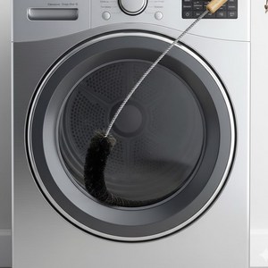 홈앤하비 틈새 청소 솔 세탁기 건조기 청소, 1개, 원목블랙