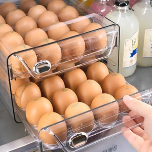 누모아 에그쏙 투명 계란트레이 3세대 대용량 서랍형, 1개