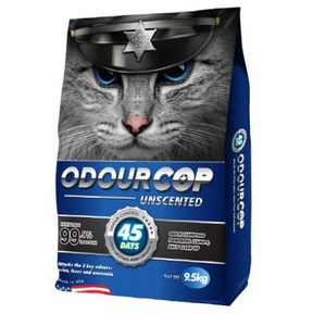 오더캅 실버 (무향) 9.5kg 고양이 모래, 9.5kg, 4개, 실버 무향