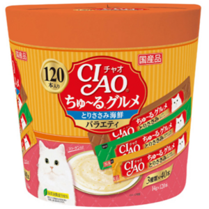 츄르 구루메 고양이 간식 참치 SC-211 세트 40p x 3종, 2개, 3종(닭+해산물)