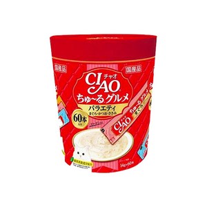 이나바 챠오츄르 짜먹는 고양이 간식, 혼합맛(참치/가다랑어/닭가슴살), 840g, 2개