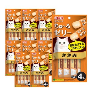 이나바 차오 츄르 고양이 간식, 닭가슴살, 6개, 60g