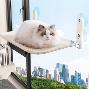 [SMTONE] 고양이 해먹 창문해먹 부착형 창틀 강아지 애견침대 캣타워 통풍 캣워크 강력흡착 걸이