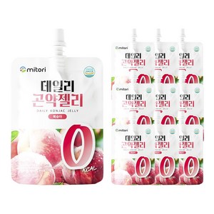 미토리 데일리 곤약젤리 0칼로리 복숭아맛, 150g, 10개