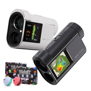 [알투지] 메이트 하이브리드 레이저 골프 거리측정기 (볼빅 팝 3피스 골프공 12구), 화이트