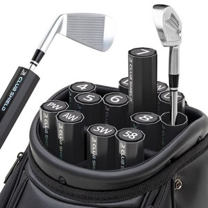 BOLFF 클럽실드 스탠다드 13p 세트, 블랙, 1세트