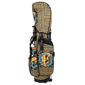 [페르시안캣 공식몰]PER 026 르네상스 스탠드백 골프백 캐디백 블랙 (투명후드커버포함), 블랙