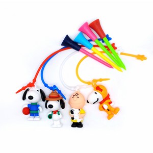 (구뜨샵) 스누피 찰리 티걸이 캐릭터 티걸이롱티 티걸이 티링형  드라이브티샷티 골프티꽂이 골프용품 버디용품 캐디용품