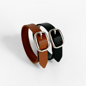 국내제작 레더핏 네임택 벨트 러기지택 교체 가죽끈