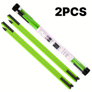 골프 연습용 정렬 스틱 3단 접이식 방향 지시봉 스윙 자세 훈련 보조기구 2P 세트