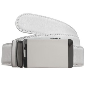 남성 소가죽 자동 골프벨트 남자 허리띠 골프잡화 스포츠, 화이트, 1개