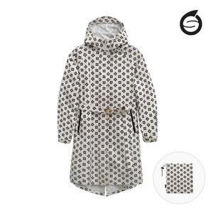 선덜랜드 여성 사파리 프린트 레인코트 - SLL6ARC1152, 베이지