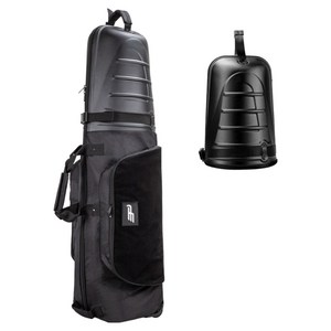 국내배송 하드케이스 골프백 항공커버 이동 바퀴 가방 비행기 캐디백 바퀴형, 블랙