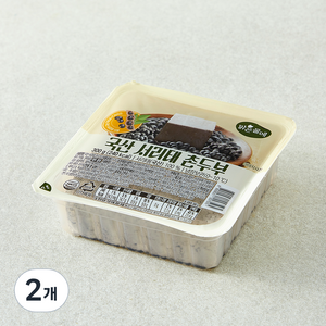 [로켓프레시] 맑은물에 국산 서리태 촌두부, 300g, 2개