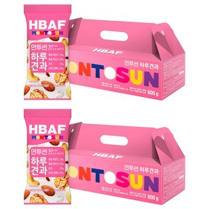 HBAF 바프 먼투썬 하루견과 핑크, 600g, 2개