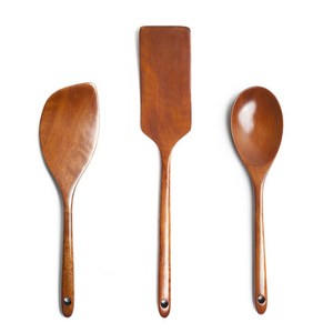 이신공방 국산 옻칠 나무 조리도구 3종세트 (다용도주걱 뒤집개 볶음주걱), 1세트, 옻칠컬러, 조리도구3종세트(다용도주걱 뒤집개 볶음주걱)