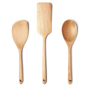 이신공방 국산 천연오일 내추럴 나무 조리도구 3종세트, 다용도주걱 뒤집개 볶음주걱, 내추럴컬러