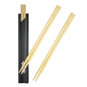 아센드 고급형 일회용 대나무 젓가락 21cm 블랙 100개