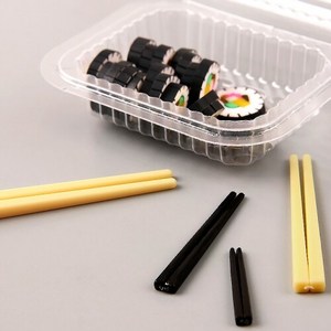 10개입 미니어처 일회용 사각 나무 젓가락